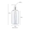 Depolama Şişeleri 220ml Boş Beyaz Kozmetik Losyon Şişesi Dispenser Sıvı Sabun Pompası Şampuan Duş Jel için Plastik Kaplar