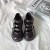 Zapatos planos COZULMA, zapatos de cuero para niños, niñas, princesa romana, estilo británico, zapato escolar versátil para niños pequeños, suave 26-38