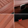 Housses de siège de voiture coussin en cuir PU couverture avant universelle tapis de Protection respirant quatre saisons anti-dérapant avec trou