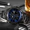 Men's Luminous Quartz Watch Fashion Casual Women's Sport Blu-ray Steel Band Wrist Couple Accessories Wristwatches2816
