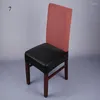 Sandalye, su geçirmez elastik koltuk yastık PU kumaş streç kapağı mutfak ziyafetleri yemek oturma odası 1 adet