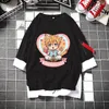 Sweats à capuche pour hommes reliés aux toilettes Hanako-kun Hanako Nene Kou Minamoto Cosplay Costumes faux deux pièces sweats à capuche pull manteau