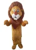 Furry Lion Maskot Kostüm Karikatür Vahşi Hayvanlar Karakter Partisi Giyim Fantezi Elbise Cadılar Bayramı Noel Karnaval Beast Parade Takımları