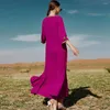 Ropa étnica Vestido de fiesta de diamantes de imitación marroquí Mujeres Vestido largo musulmán Dubai Turquía Medio Oriente Árabe Abaya Islámico Jalabiya Caftan Ramadán