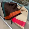 Marca de cachecol feminino pesco￧o 140x140cm Carta de inverno Cashmere Wool Design Brand Warm Shawle