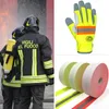 Fluoreszierendes, gelbes, feuerhemmendes, reflektierendes Warnband aus Stoff zum Aufnähen auf Kleidung