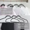Askı Rafları 45cm Gri Akıllı Askı Plastik Slip Slip Velvet Sihirli Giyim Mağazası Mağazası Palto SS1223