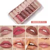 8/PCS Lip Gloss Lipstick Blue Halloween Makeup Enkelt ￤r fuktgivande l￤ppfade f￶r att inte skydda bulk