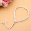 Charm Bracelets Sunspicems TASBIH Muslim Rosary Bracelet Mohammed Prayer Beads Turkish 33 Dubai Natural Stone Counting Hand String