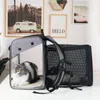 Transportadoras de gatos mochila escalável mochila transparente cachorros cães ao ar livre bolsa de viagem expansível para animais de estimação transitando mochilas dobráveis ​​transportadora dobrável