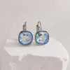 Stud -oorbellen vierkante boucle d'Oreille gemaakt met Oostenrijkse kristal voor vrouwen bruiloft sieraden mode piercing oorschevering meisjes bijoux cadeau