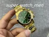 BT factory watch Men Yellow gold 40mm 4130 movement minute second timing display power storage 904L full stainless steel sapphire mirror water resistant watchs
