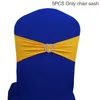 Chair Covers 5pcs Soft Stretch Band Universal Sash With Buckle Elegant Wedding Party Dinner Banquet Event Solid Elastic Home Decoration