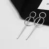 12Pair Hollow Geom￩trico Pingents Drop Brincos Dangle For Women Grande Personalidade Simples Long Boucle D'Oreille