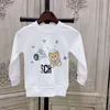 Designer meninos Hoodie meninas luxo moletom de moda de moda Padrão de impressão de bebês roupas de crianças roupas infantil tops de alta qualidade