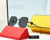 Sunglasses Designer Men Women Polarized Gradual Color F Frameless Large Frame Thin Face Fashion Glasses 1D23