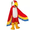 Parrottecknad Mascot Costume Red and Blue Eagle Birds Clothings Anime Outdoor Walking Dress Halloween Xmas Parade Suits