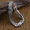 Link Bracelets 925 Sterling Silver For Men Women Vintage S925 Solid Thai Chain Fashion Jewelry Birthday Gifts