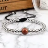 Strand Vintage Handmade Tibetan Silver Color Bracelet Bangle Man Natural Stone Bead Simple Women Friendship Jewelry Lucky Gift