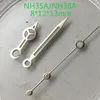 修理キットステンレススチールNH36A NH35Aハンドシルバーメッキムーブルポインター用SKXムーブメントポインター