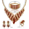 Ensemble de boucles d'oreilles et collier ZuoDi Dubai, bijoux colorés en or pour femmes, accessoires de mariage, marque de mode, perles africaines, vente en gros