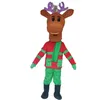 Elk Cartoon Mascot Costume Reinerer Anime Postacie nakrywa głowy świąteczne ubrania Sika Deer Giraffi Suits