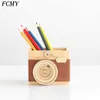 Creativity Desktop Organizer Cute Wooden Storage Box Remote Control Phone Pen Container Desk School Supplies