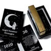 Angel Number Messages Bevestiging Oracle Deck, 53 kaarten, goud vergulde rand