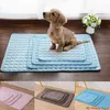 Tapis rafraîchissant d'été pour chiens et chats, niche respirante, coussin de caisse pour animaux de compagnie, coussin de couchage lavable, couverture automatique