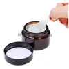 Verpakkingsflessen 5G 10G 15G 20G 30G 50G Amber Glass Jars Cream fles Cosmetisch monster Container Lege Refilleerbare pot met binnenvoering Dhajt