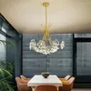 Chandeliers Fancy Led Lights Chandelier Modern For Living Room Crystal Lustre Bedroom Study Dining Romantic