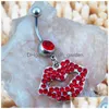 Navel Bel Knop Ringen Lip Stijl Piercing Body Jewelr Buik Ring Vaststelling Bar 10 stks/partijen 818 Z2 Drop Levering Sieraden Dhgarden Dh9M8