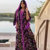 V￪tements ethniques 2022 Duba￯ Jalabiya Moyen-Orient Turquie marocaine Caftan Arabe Oman Muslim Hijab Robe pour femmes Ramadan Eid Abaya