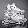 Shoes from China fashion blade shoes large size breathable white net shoes running men Sports Shoes size 36-47
