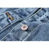 Damesjacks Vintage denim jas Vrouwen 2022 Spring herfst streetwear overjas vrouwelijke losse eenzame borsten vaste jeans jas getij G930