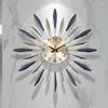 벽시계 디지털 시계 현대 디자인 고급 금속 미니멀리스트 거실 월경 무음 예술 작품 크리에이티브 reloj pared 홈 장식