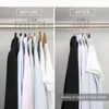 Hangers rekken 45 cm grijs flocking hanger plastic niet-slip fluweel magische kledingwinkel jas zonder sporen ss1223