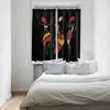 Curtain Dancer African Girl Tribal Culture Window Curtains For Bedroom Home Decor Living Room Backdrop Kitchen Drapes