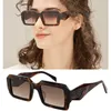 2023 패션 여성 선글라스 UV400 개별 정사각형 판자 풀 림 그라디언트 안경 51-23-145 처방 고글 풀셋 디자인 케이스