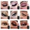 Oogschaduw 12 kleuren glitter gradi￫nt oogschaduw stick pen make -up set waterdichte glans roze rokerige make -up cosmetica