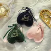 Opakowanie na prezent 24pcs w stylu europejskim torba ślubna Velvet sznurka kieszonkowa opakowanie baby shower imprezy