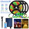 5M/10M Solar LED Strip Light 8 Modes Christmas string Colorful Fairy Lights Outdoor IP67 Waterproof Patio Garden Decoration Solar Lamp