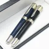 Édition limitée Writer Mark Twain Rollerball Pen Unique Ice Cracks Design Office Stylo à bille avec numéro de série Monte 0068/8000