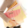 8pcs-A4 플라스틱 봉투 폴리 파일 가방 문서 폴더 주최자 스냅 버튼이있는 문구 케이스가있는 주최자