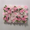 꽃 벽 수제 잎 잎 인공 실크 꽃 결혼 벽 장식 베이비 샤워 파티 배경을위한 장식용 꽃 패널