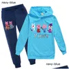 Ensembles de vêtements Cartoon Robloxing Piggy Toddler Boy Automne Vêtements ONECK Set à manches longues Tshirt Children Girls Sweatshirt Drop de Dhdst