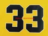 Maillot de basket-ball personnalisé Williams # 33 Dupont High School S-5XL jaune