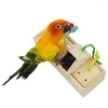 Other Bird Supplies Intelligence Toy Wooden Box Food Foraging Feeder Cage Feeding Toys Parrot Treat Training For Budgie Parakeet Cockatiel