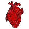 Brosches Human Organ Heart Emamel Pin Women's Brooch Decorative Lapel Pins For Ryggsäckens portföljmärken smycken Tillbehör Läkare