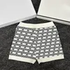 Black White Striped Knit Vest Tanks Shorts Womens Tops Sleeveless Fashion Tops Designer Letter Casual Knitted Short Pant